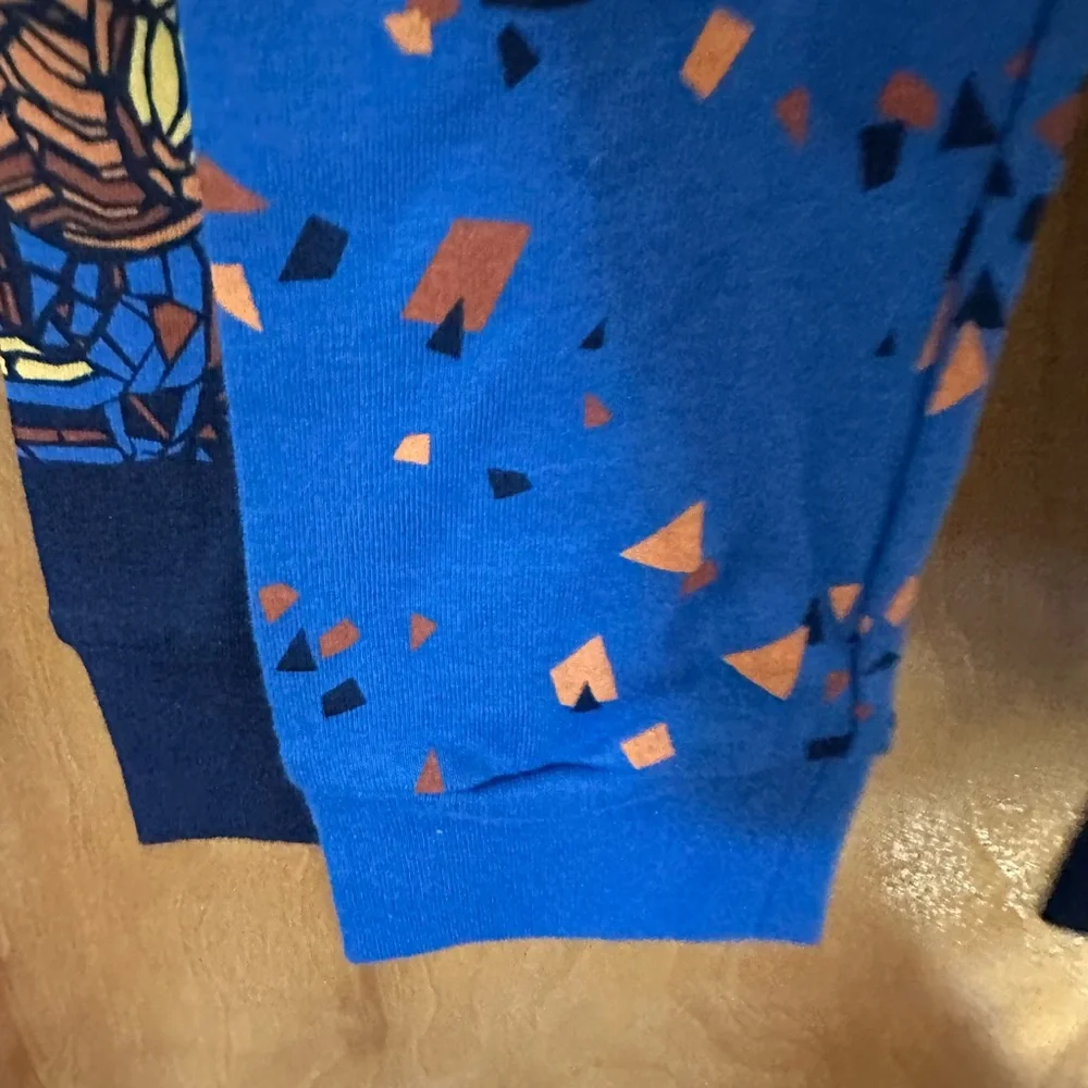 4 piece set of 2 Monster Truck pajama long sleeve set